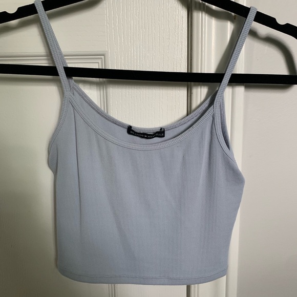 Brandy Melville Cropped Blue Tank Top